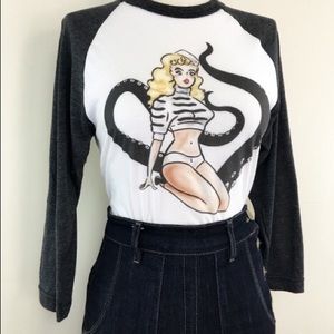 Mischief Made Pin Up Raglan T-Shirt